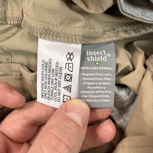 Orvis Insect Shield Performance Convertible Pants Men's 42x32 Beige Outdoor Camp - Picture 7 of 16